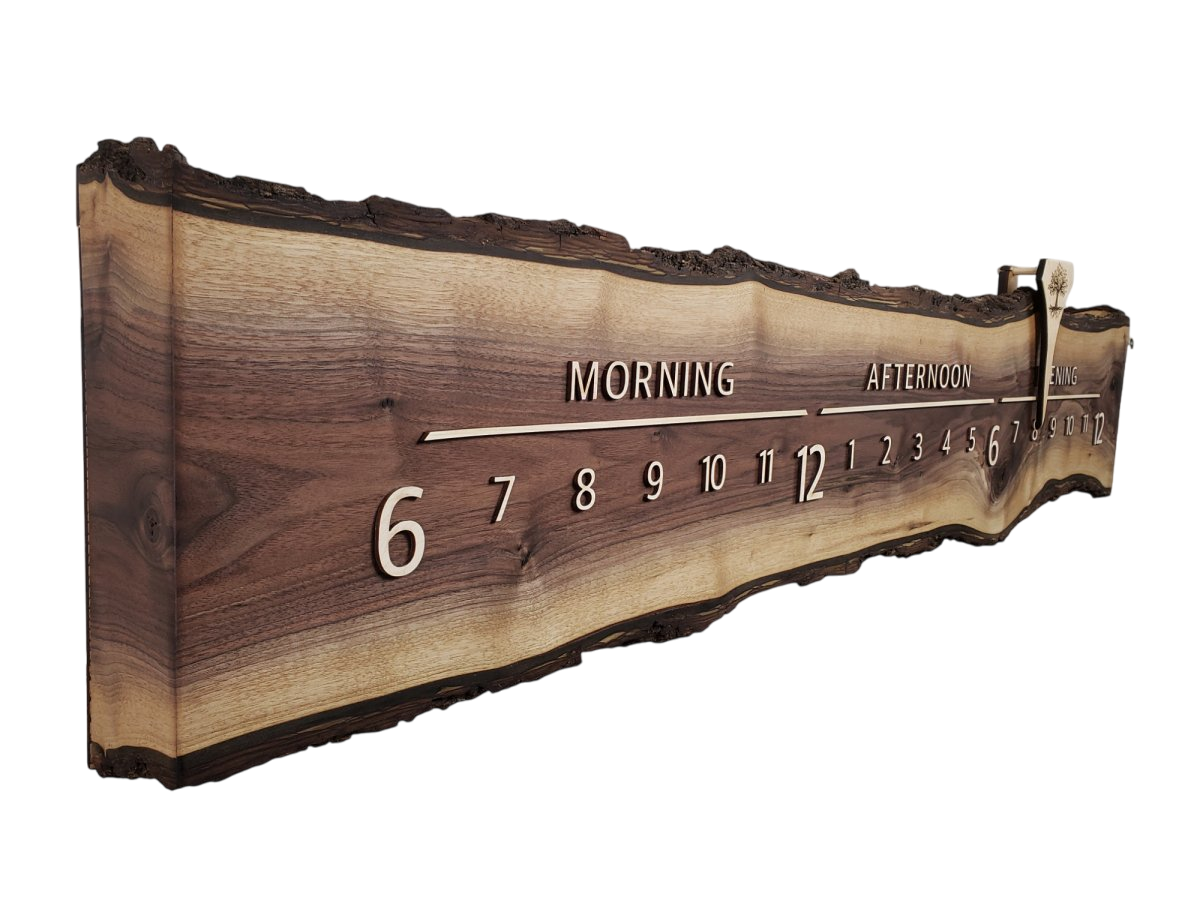 Muslin: 5 - foot Walnut/Maple - Linear Clockworks