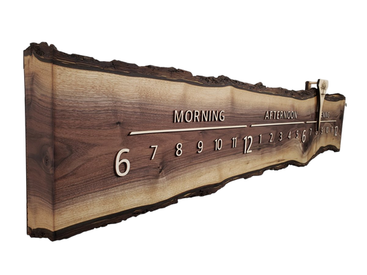 Muslin: 5 - foot Walnut/Maple - Linear Clockworks