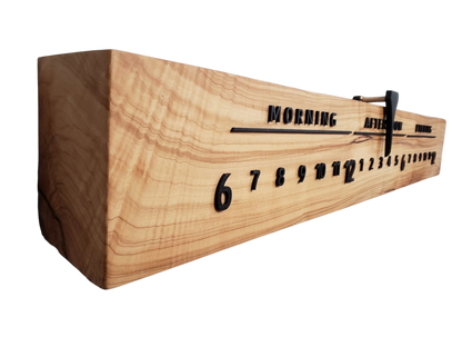 Mimosa:3 - foot Olivewood/Walnut - Linear Clockworks