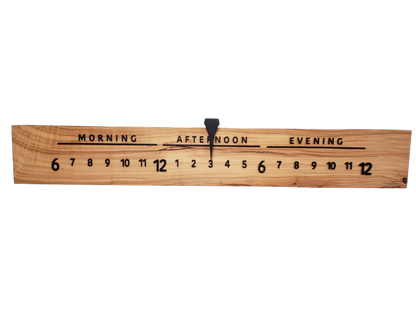 Mimosa:3 - foot Olivewood/Walnut - Linear Clockworks
