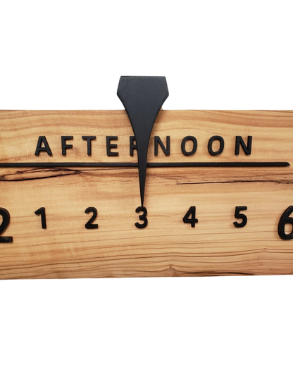 Mimosa:3 - foot Olivewood/Walnut - Linear Clockworks