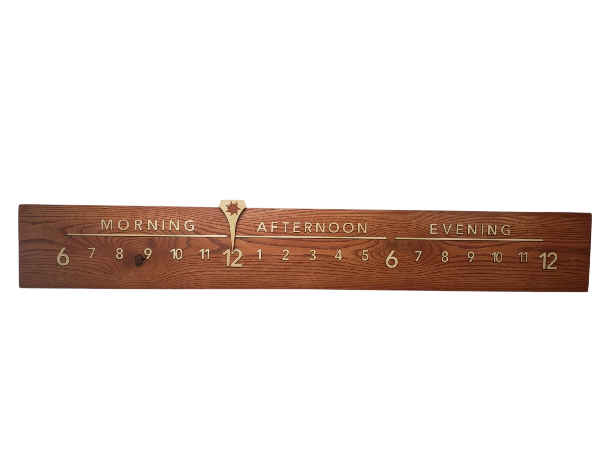 Sunrise:7 - foot Oak/Maple - Linear Clockworks