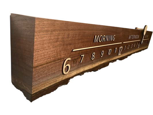 Siyona:5 - foot Walnut/Maple - Linear Clockworks
