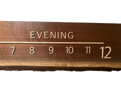 Siyona:5 - foot Walnut/Maple - Linear Clockworks
