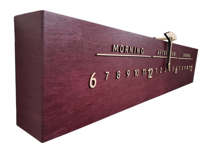 Violette: 3 - foot Purpleheart / Maple - Linear Clockworks