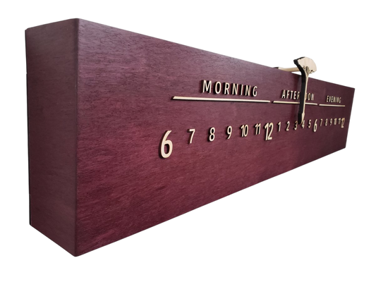 Violette: 3 - foot Purpleheart / Maple - Linear Clockworks