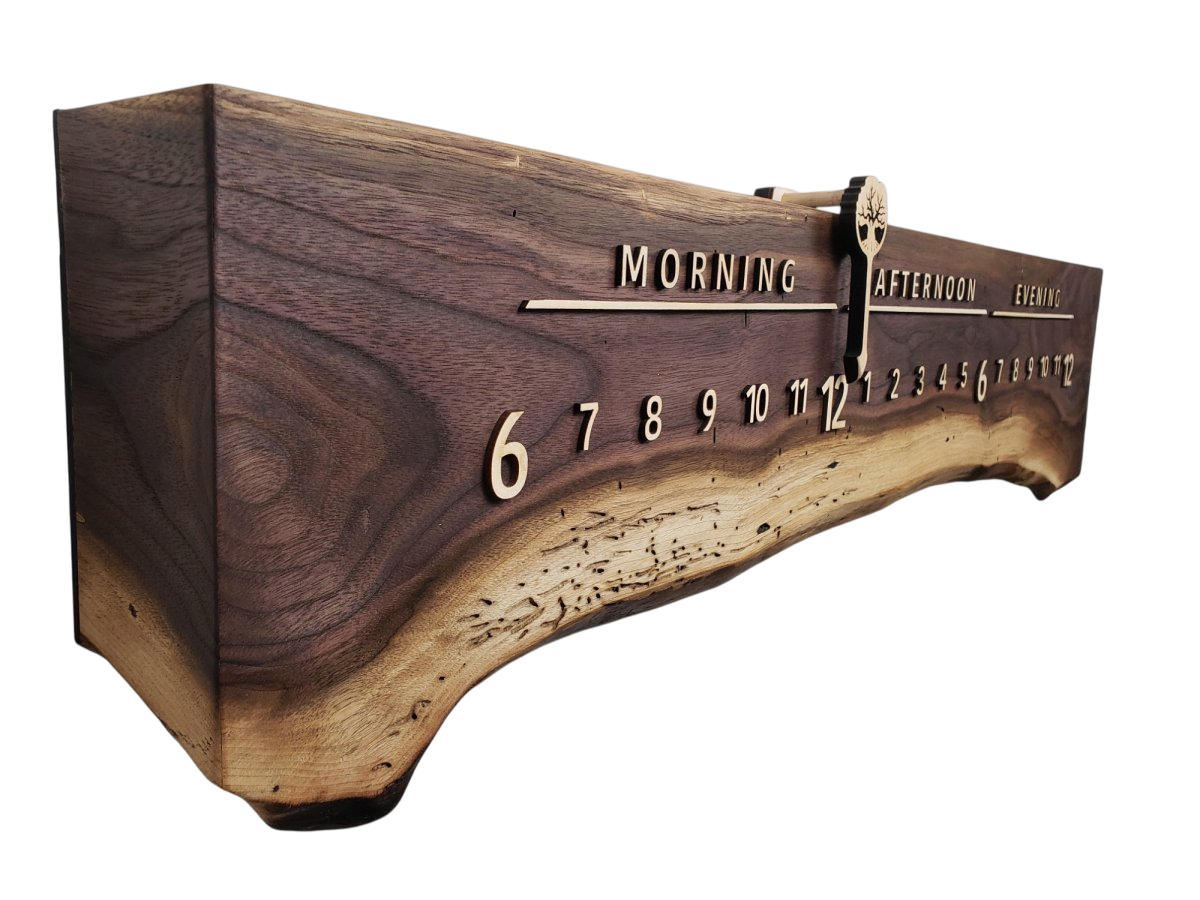 Sydney:3 - foot Walnut/Maple - Linear Clockworks