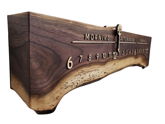 Sydney:3 - foot Walnut/Maple - Linear Clockworks
