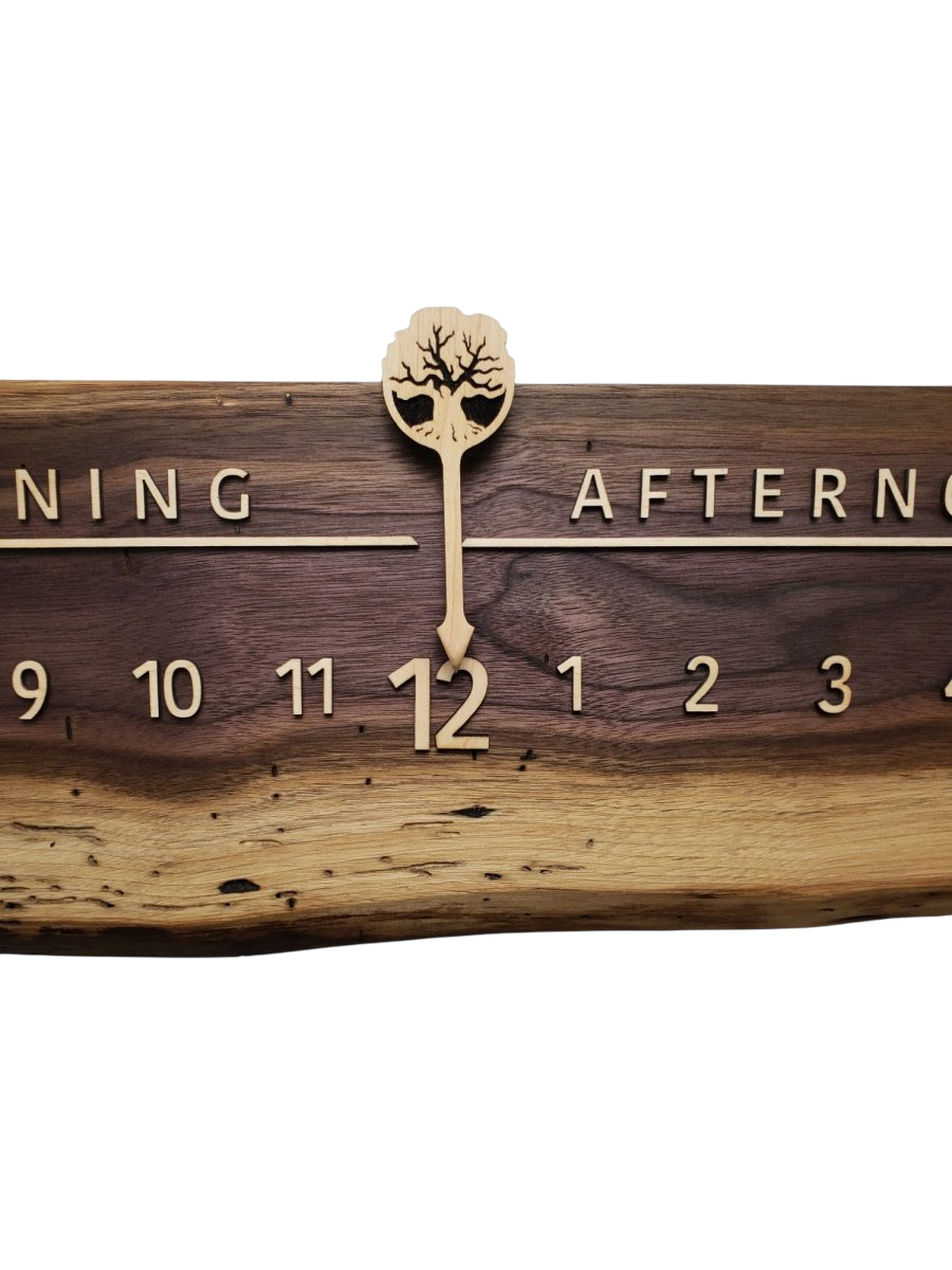 Sydney:3 - foot Walnut/Maple - Linear Clockworks