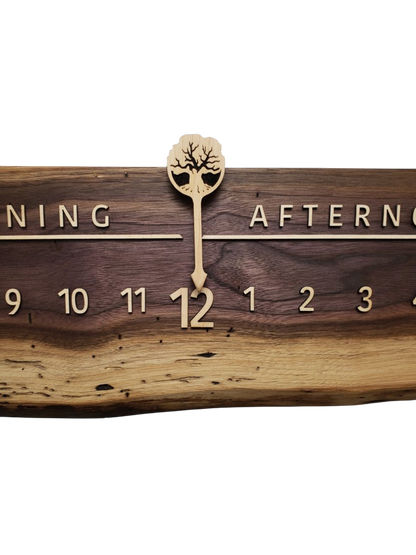 Sydney:3 - foot Walnut/Maple - Linear Clockworks