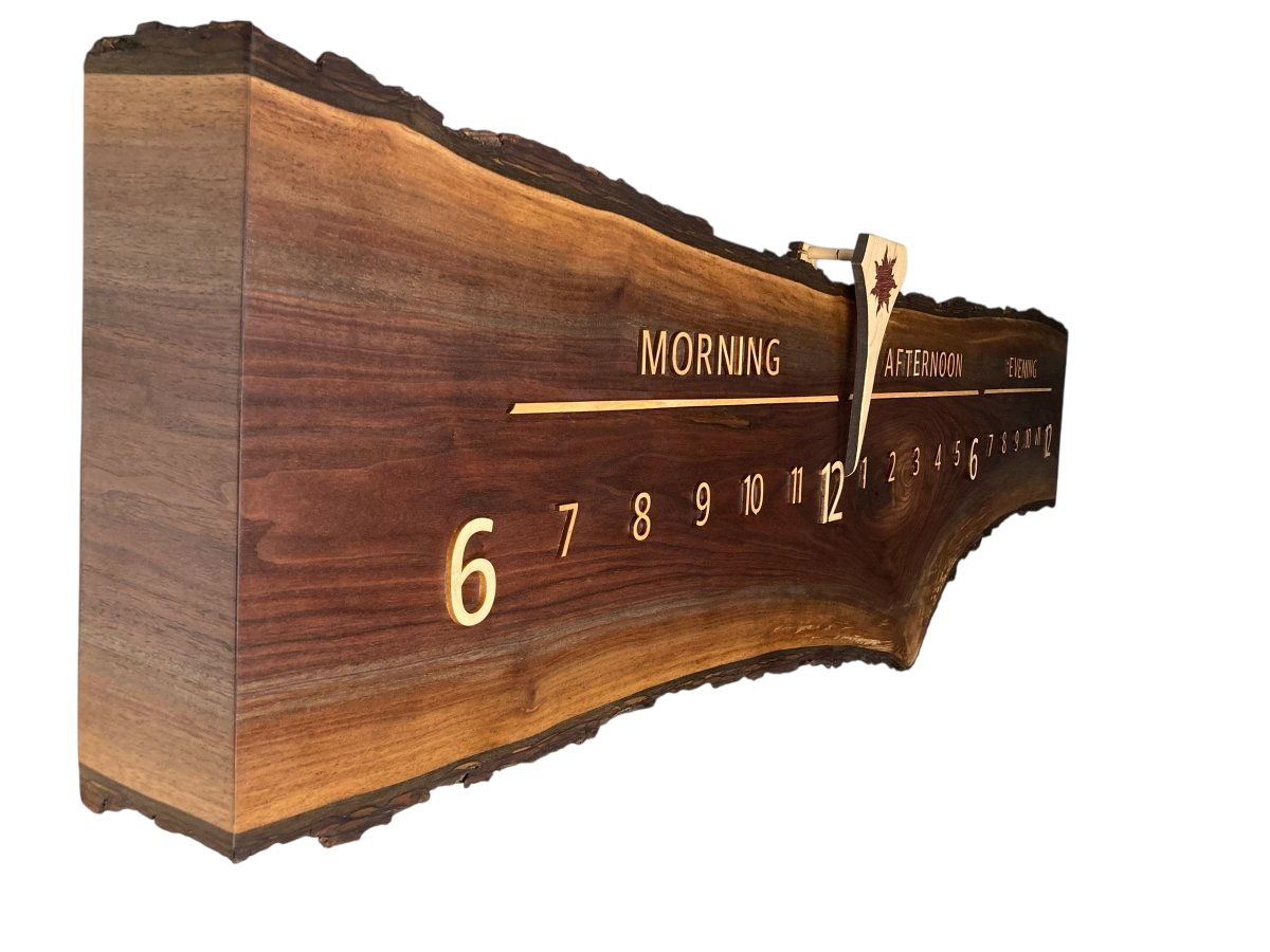 Valor: 5 - foot Walnut/Maple - Linear Clockworks