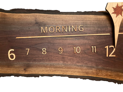 Valor: 5 - foot Walnut/Maple - Linear Clockworks