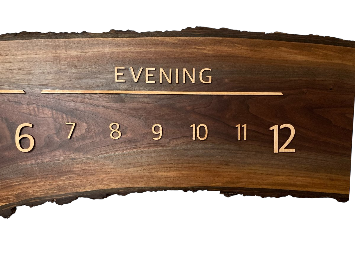 Valor: 5 - foot Walnut/Maple - Linear Clockworks