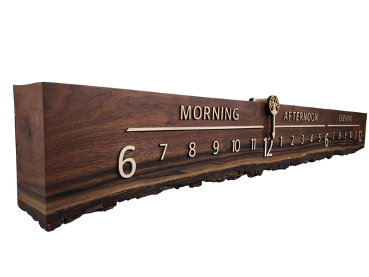 Sandy:5 - foot Walnut/Maple - Linear Clockworks