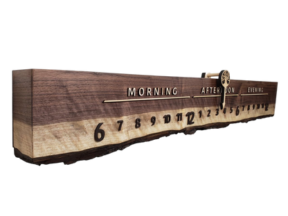 Sesame:3 - foot Walnut/Maple - Linear Clockworks