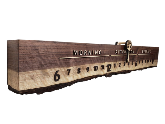 Sesame:3 - foot Walnut/Maple - Linear Clockworks
