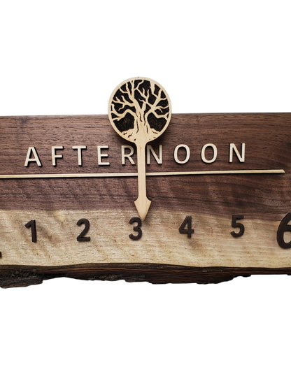 Sesame:3 - foot Walnut/Maple - Linear Clockworks