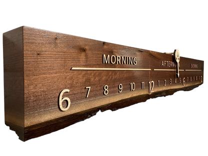Saige: 5 - foot Walnut/Maple - Linear Clockworks