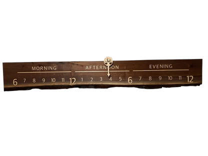 Saige: 5 - foot Walnut/Maple - Linear Clockworks