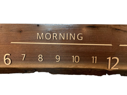 Saige: 5 - foot Walnut/Maple - Linear Clockworks