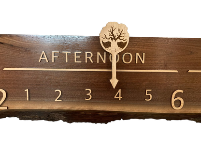 Saige: 5 - foot Walnut/Maple - Linear Clockworks
