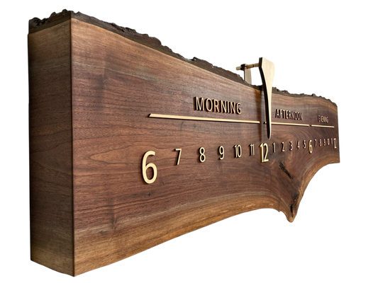 Vaela: 5 - foot Walnut/Maple - Linear Clockworks