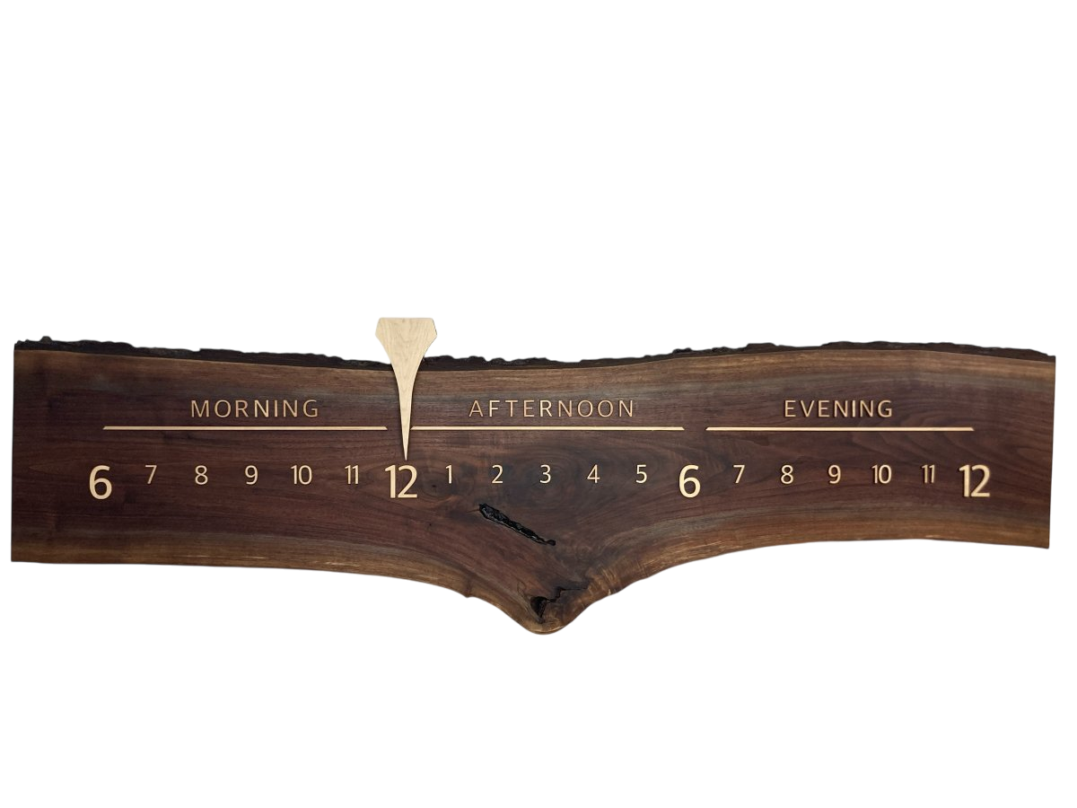 Vaela: 5 - foot Walnut/Maple - Linear Clockworks