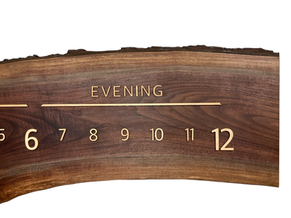 Vaela: 5 - foot Walnut/Maple - Linear Clockworks
