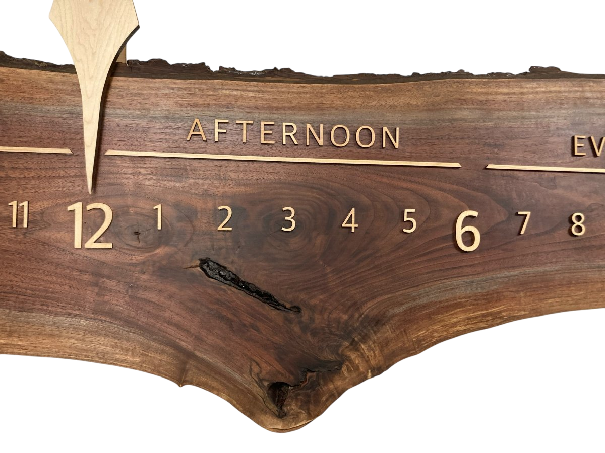 Vaela: 5 - foot Walnut/Maple - Linear Clockworks