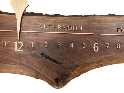 Vaela: 5 - foot Walnut/Maple - Linear Clockworks