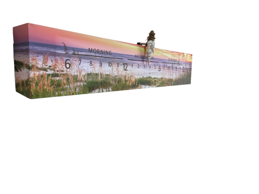 Seashell:3 - foot Fine Art Clock - Linear Clockworks