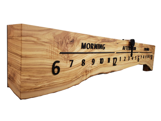 Sunflower:5 - foot Olivewood/Walnut - Linear Clockworks
