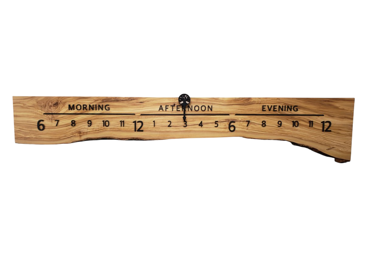 Sunflower:5 - foot Olivewood/Walnut - Linear Clockworks