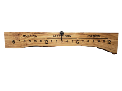 Sunflower:5 - foot Olivewood/Walnut - Linear Clockworks