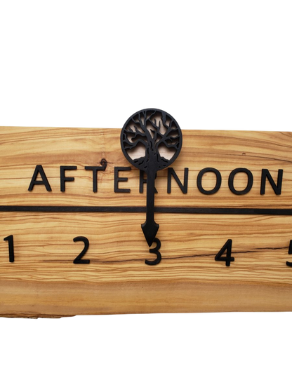 Sunflower:5 - foot Olivewood/Walnut - Linear Clockworks