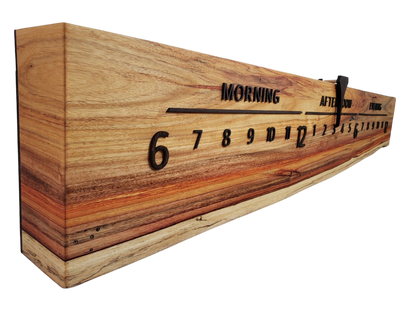 Rays:5 - foot Canarywood/Walnut - Linear Clockworks