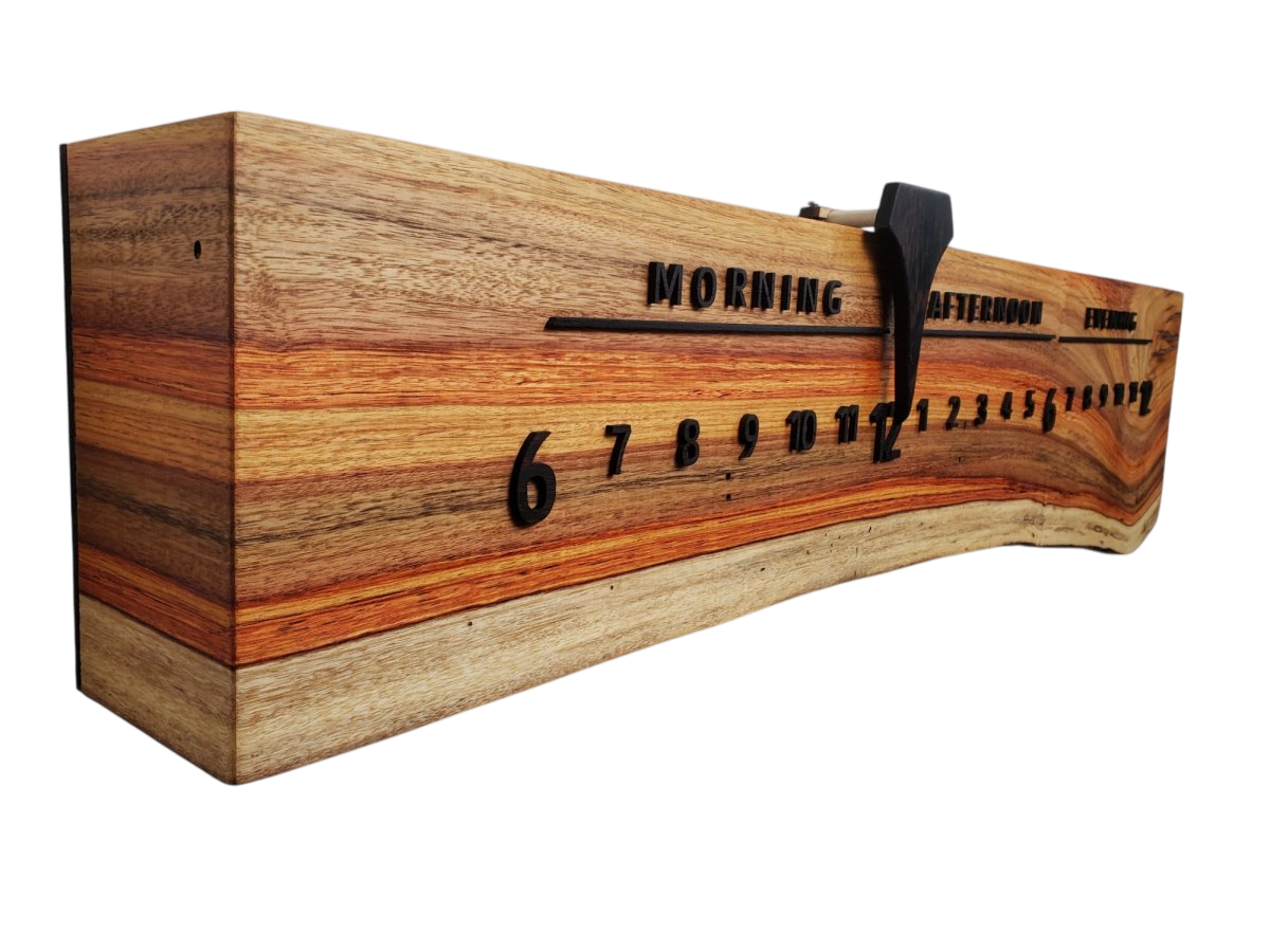 Sunset:3 - foot Canarywood/Wenge - Linear Clockworks