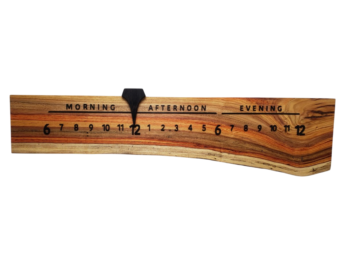 Sunset:3 - foot Canarywood/Wenge - Linear Clockworks