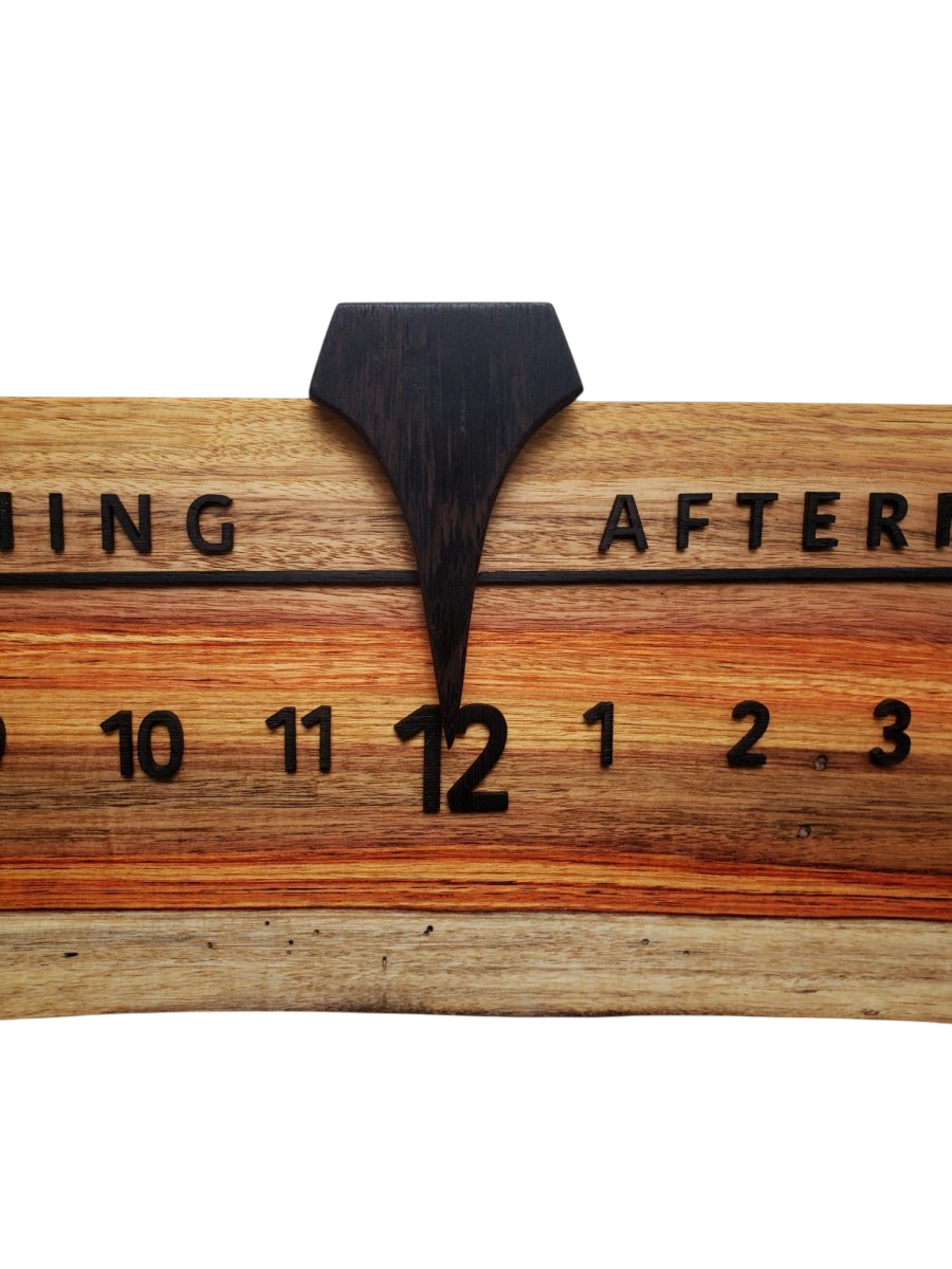 Sunset:3 - foot Canarywood/Wenge - Linear Clockworks