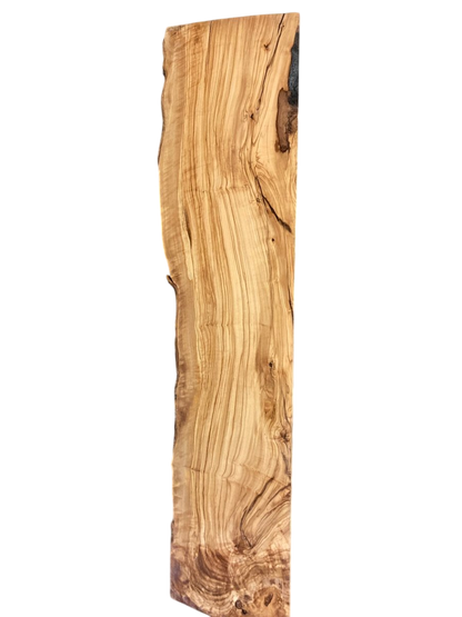 Gayle: 3 - foot Olivewood Through RiverClock - Linear Clockworks