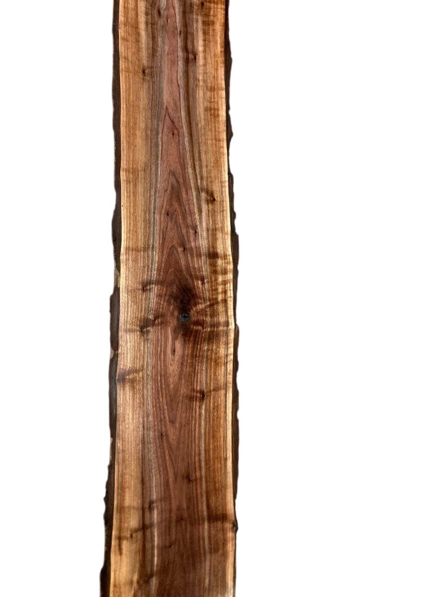George:5 - foot Walnut/Maple Double Live Edge - Linear Clockworks