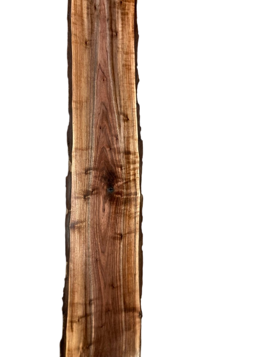 George:5 - foot Walnut/Maple Double Live Edge - Linear Clockworks
