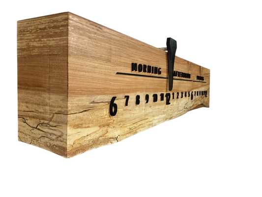 Bali: 3 - foot Olivewood/Walnut - Linear Clockworks