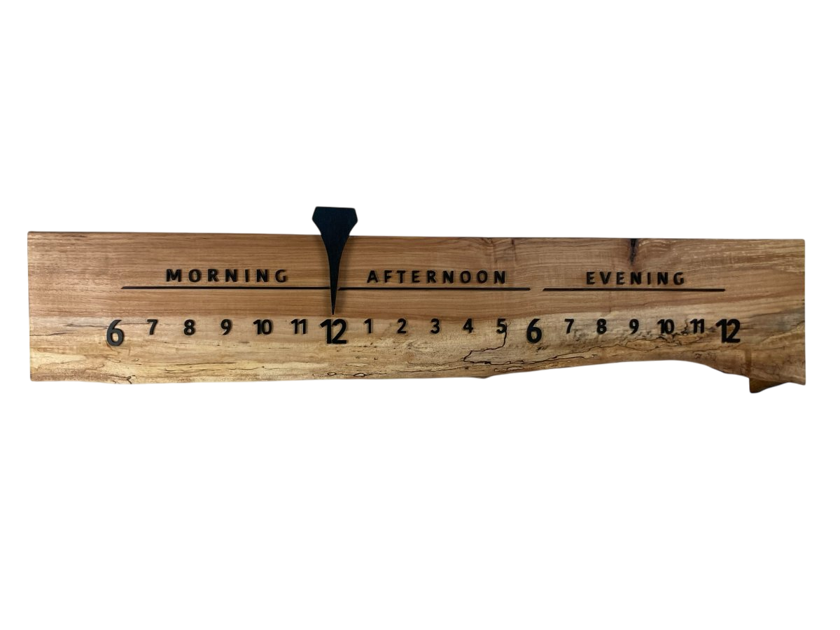 Bali: 3 - foot Olivewood/Walnut - Linear Clockworks