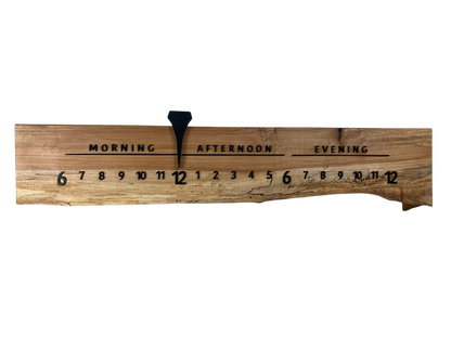 Bali: 3 - foot Olivewood/Walnut - Linear Clockworks