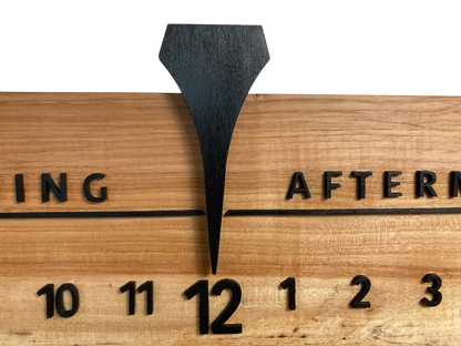 Bali: 3 - foot Olivewood/Walnut - Linear Clockworks