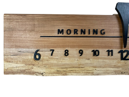 Bali: 3 - foot Olivewood/Walnut - Linear Clockworks
