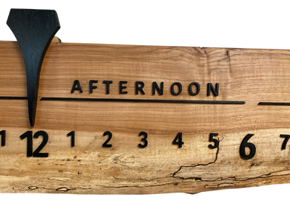 Bali: 3 - foot Olivewood/Walnut - Linear Clockworks