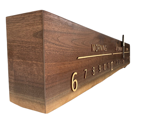 Anica: 5 - foot Walnut/Maple - Linear Clockworks