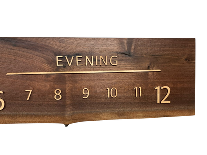 Anica: 5 - foot Walnut/Maple - Linear Clockworks
